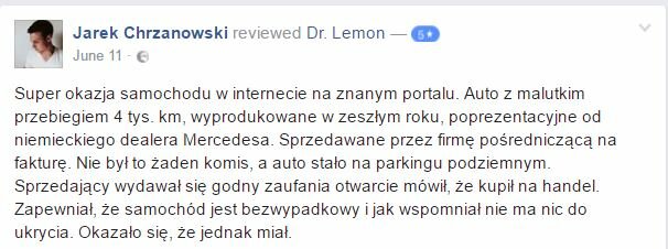 Opinie o nas - Dr Lemon